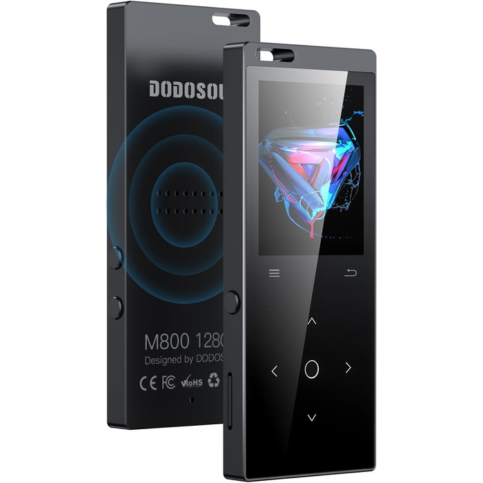 MP3-плеєр DODOSOUL з Bluetooth, FM-радіо, диктофоном та підтримкою E-Book. 128GB