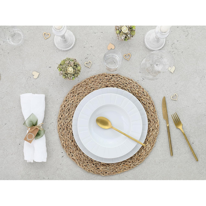 CreaTable Tafelservice Barcelona, 12-teilний сервіз з порцеляни, Made in Europe