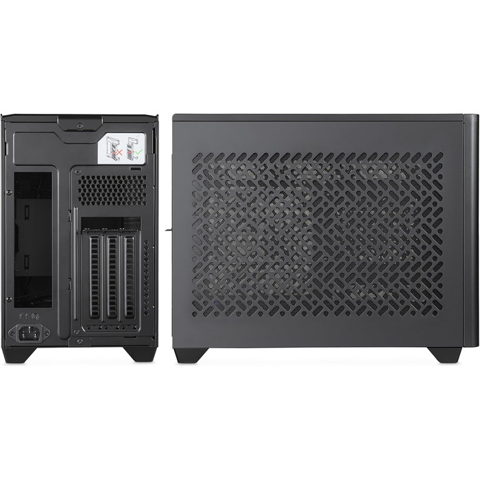 Корпус Mini-ITX Cooler Master NR200P V2 білий: скло, вертикальне розташування GPU, PCIe 4.0, USB 3.2 Gen 2x2, 120 мм вентилятор