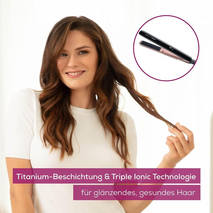 Випрямляч для волосся Beurer HS 60 з іонізацією та керамічним покриттям