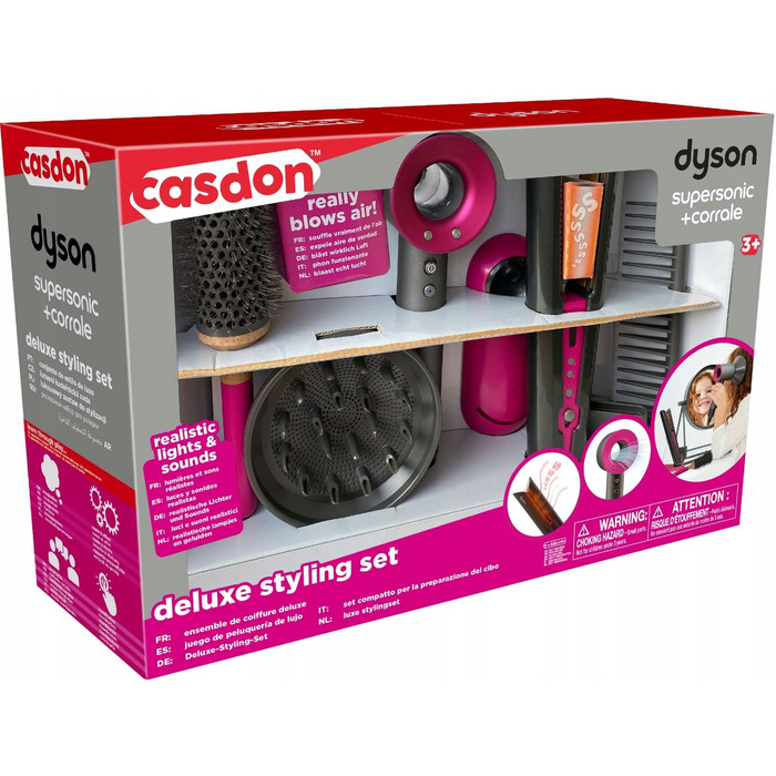 Набір для догляду за волоссям Dyson: фен, випрямляч та щітка для волосся Casdon