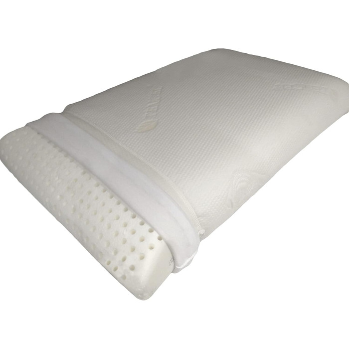 Ортопедична подушка для шиї Jekatex Sleepy 35x70x9 см, в'язкопружна піна, Tencel
