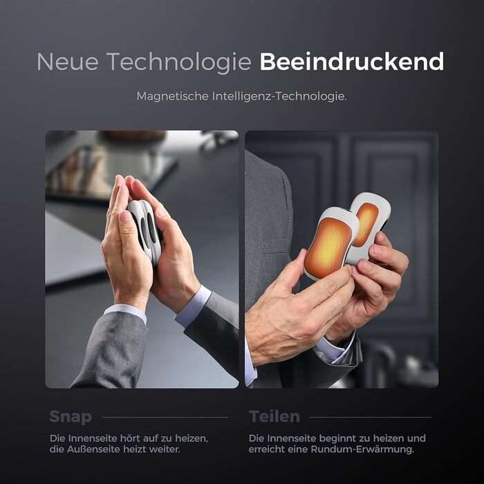 Електричні грілки для рук OCOOPA UT3 PRO (2 шт.), 10000mAh, Powerbank, 4 режими, до 58°C, для чоловіків, ідеально для гольфу, полювання та кемпінгу