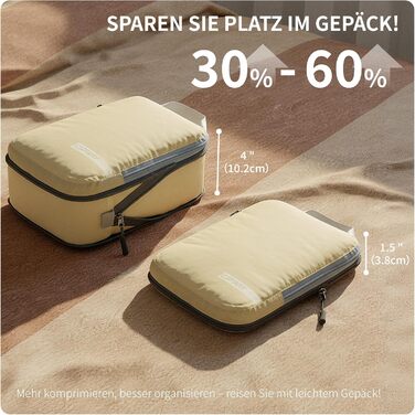 Набір кубиків-органайзерів для подорожей Cipway, 6 шт, білий, розширюваний, ультралегкий