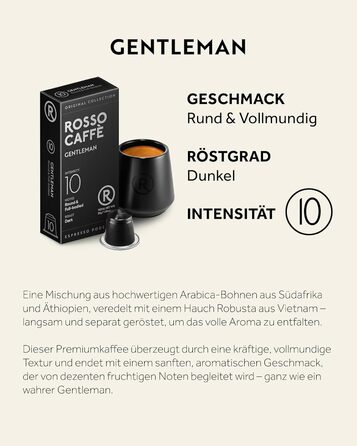 Капсули кави ROSSO CAFFÈ Nespresso 'Extra Dark', 120 шт. - 3 преміум-суміші, сумісні з Nespresso