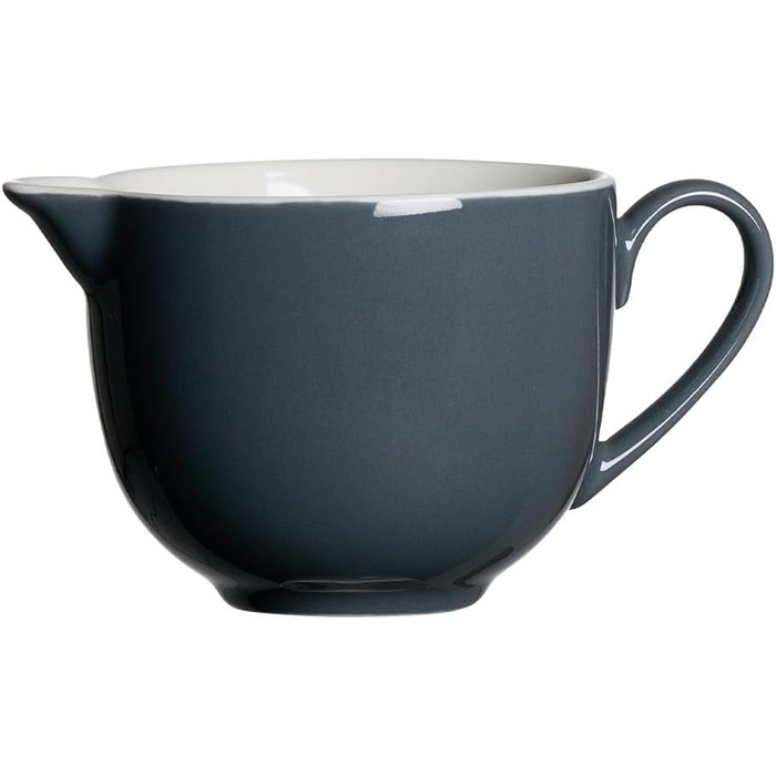Ritzenhoff & Breker Milk & Sugar Set Doppio, Anthracite, Milk Jug/Pourer 170 ml, Sugar Bowl ø 9 cm, made of porcelain, dishwasher safe