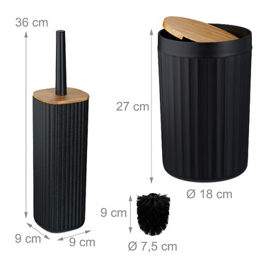 Relaxdays 6-Piece Bathroom Set