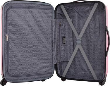 Валіза Travelers Club Chicago Hardside Розширювана Спіннер 20' Carry-On (Набір з 5 шт, Рожевий)