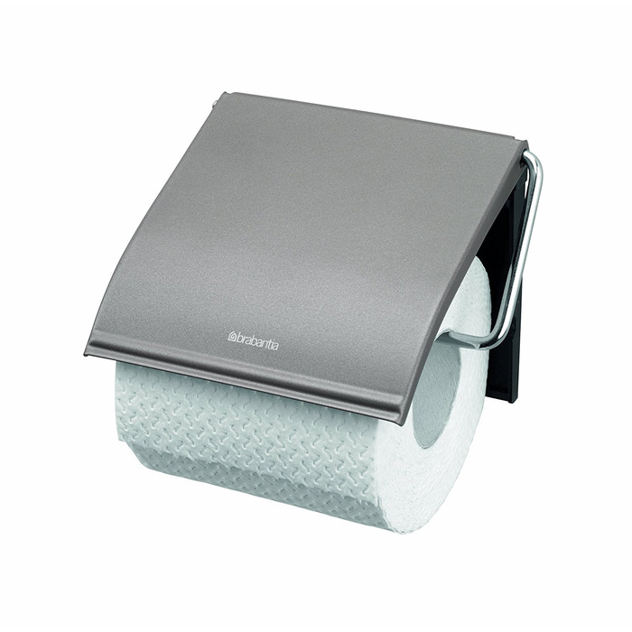 Тримач для туалетного паперу Brabantia Platinum, металевий, 20 x 8 x 6 см