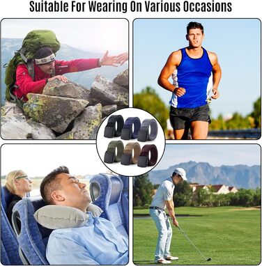 Чоловічий ремінь з нейлону, 6 шт. Регульований тканинний ремінь без пряжки, чоловічий ремінь для подорожей, роботи, активного відпочинку, туризму