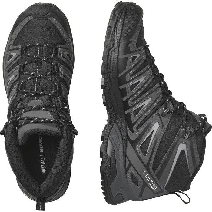 Черевики трекінгові Salomon X Ultra Pioneer Mid Gore-Tex, 42 EU, чорний/магнітний/монумент