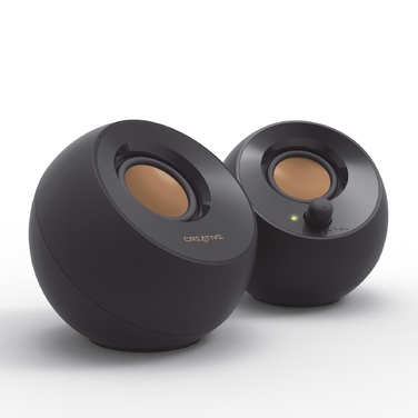 Комплект акустичних колонок 2.0 Creative Pebble 4.4 W, чорні