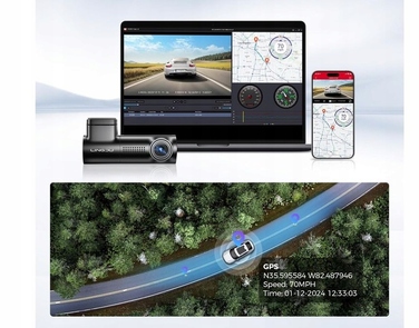 Автомобільний відеореєстратор Lingdu D100 Full HD 2K, WiFi, G-сенсор, нічна зйомка