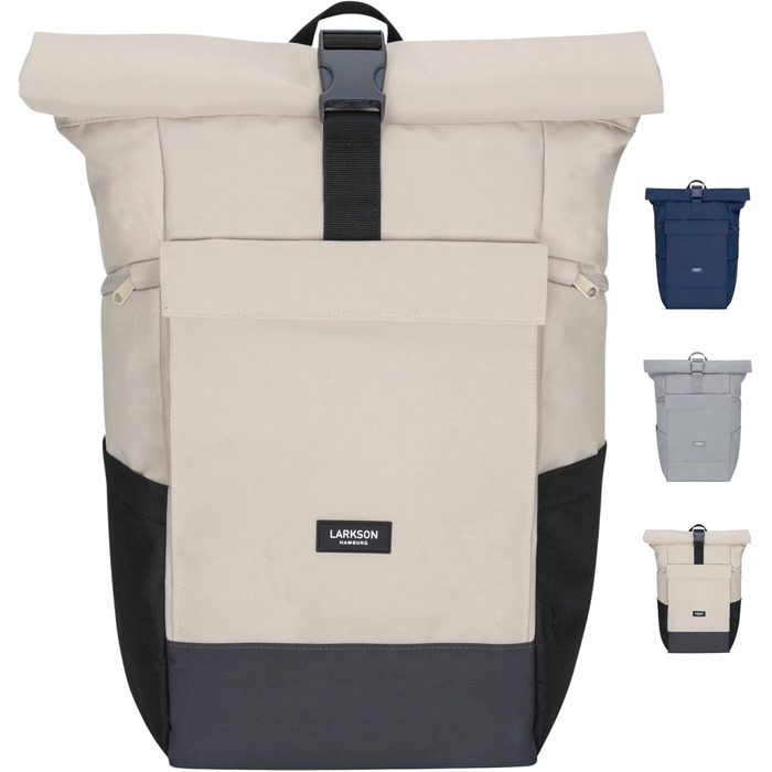 Рюкзак Rolltop для жінок і чоловіків No 4 Large, 21 л, відділення для ноутбука 16