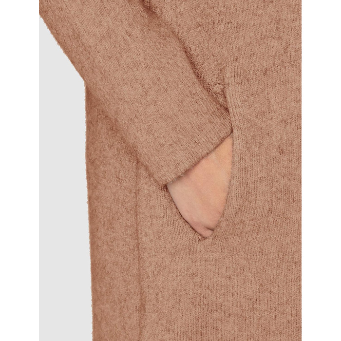 Кардиган-тунічка з довгим рукавом Organ Daen, блоки з кольорового блоку (бордовий/чорний) (TS, верблюжий)