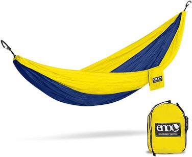 Гамак подвійний ENO DoubleNest Легкий кемпінговий, для 1-2 осіб, Limited Edition Sapphire/Yellow