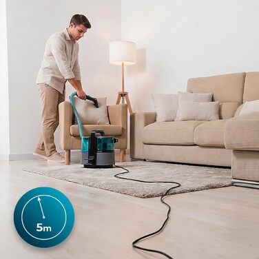 Пилосог-мийка Cecotec Conga 1700W 3-в-1: для килимів, плям, з резервуарами 1.6л/0.95л, радіус дії 9м (Carpet&Spot Clean XL Neo)
