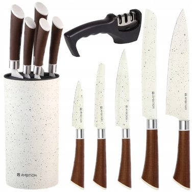 Набір ножів у підставці Ambition Nature, 5 предметів