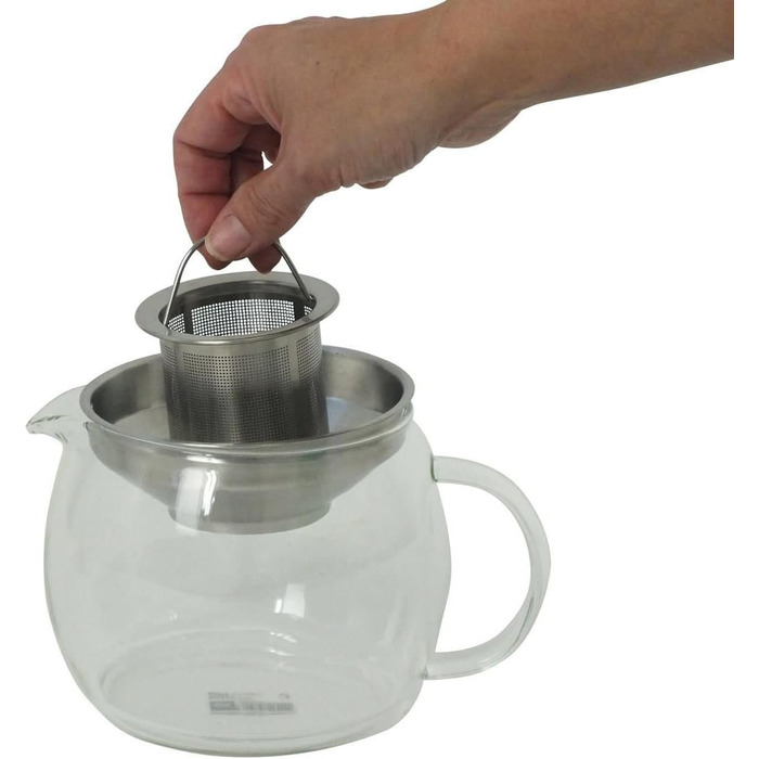 Kela 16922 Glass Teapot with Stainless Steel Infuser, 1.2 l, Cylon