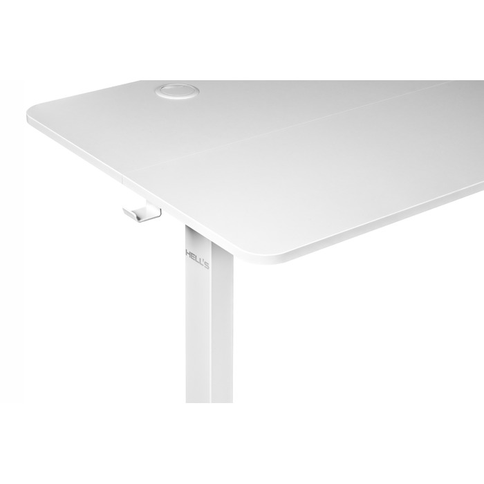 Електричний стіл з регулюванням висоти Hell's Chair White, 120x60 см