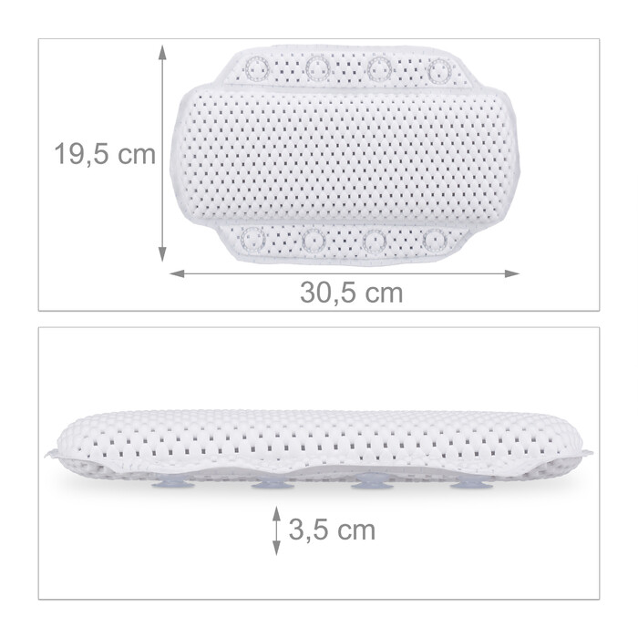 Relaxdays Bath Cushion with Suction Cups