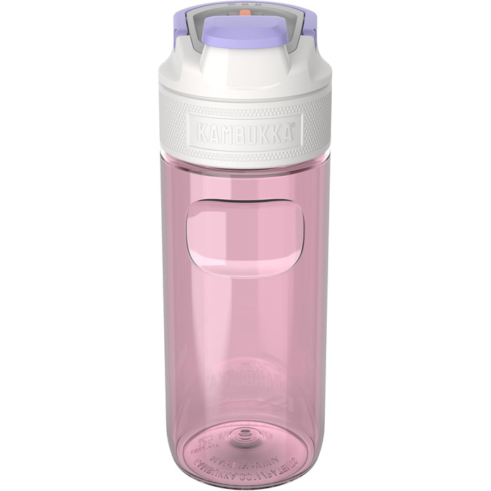 Kambukka Water Bottle - ELTON Model - 500/750/ - Water Bottle - dirt and odor resistant - impact resistant - dishwasher safe - easy to clean - Milliliter markings (Barely Blush, 500 ml)