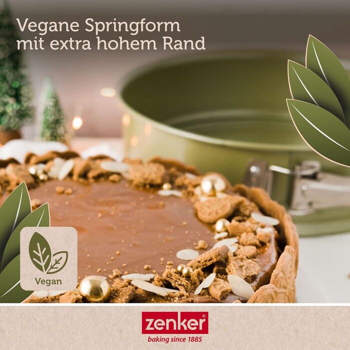 Форма для випічки Zenker Ø 18 см з високим бортиком - сталева, зелена, з антипригарним покриттям