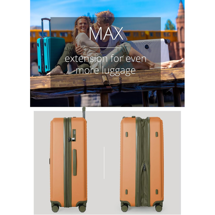 Чемодан Hauptstadtkoffer Mitte (S+M+L) - великий, TSA, 77см, 130л, з розширенням об'єму