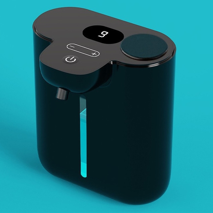 Ліктьовий дозатор для мила Bedee, пляшка 500 мл, чорний