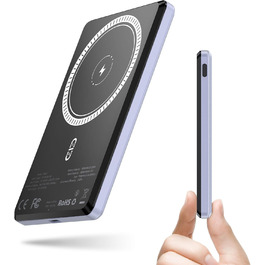 Power Bank NOHON MagSafe: 5000 mAh, Бездротова зарядка, PD 20W, для iPhone 16/15/14/13/12, Ultra Slim, Type-C