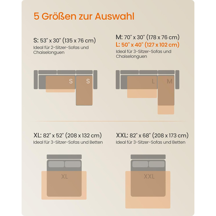 Водонепроникна собача ковдра Feandrea, 178 x 76 см, захист для авто та диванів, машинне прання, антиковзаюча, стегане покриття, сірий PPB025G01 (S 135x76 см)