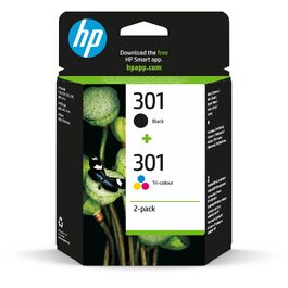 Оригінальний комплект картриджів HP 301 (чорний та кольоровий), 2 шт.