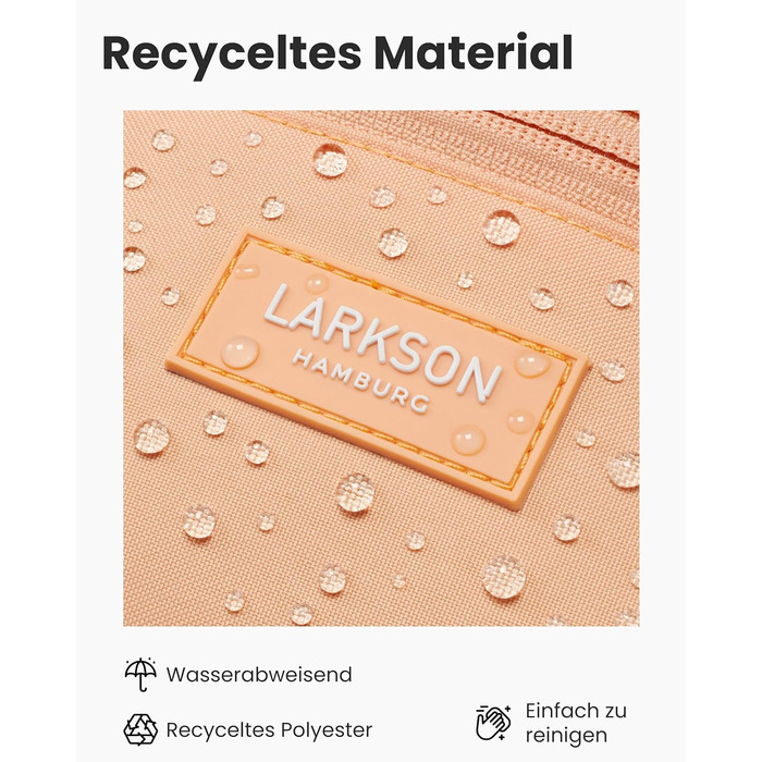 Сумка на пояс LARKSON для жінок та чоловіків м'ятного кольору - Finn. Стильна поясна сумка для спорту, активного відпочинку, міста, фестивалів. Сумка через тіло з ремінцем, водонепроникна (персиковий)