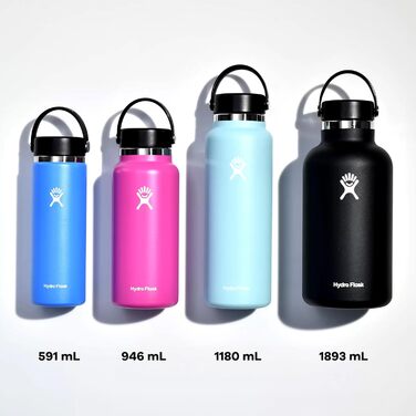 Фляга для води Hydro Flask 946 мл (32oz) з нержавіючої сталі - спортивна термофляка з герметичним кришкою та ремінцем. Можна мити в посудомийній машині.