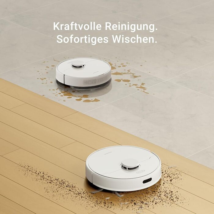 Робот-пилосос Dreame D9 Max Gen2 з функцією миття, 4000Pa, LDS-навігація, 150 хв роботи, карти для різних поверхонь, ідеальний для килимів, твердих підлог та шерсті тварин, керування через додаток