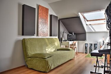 Акустична панель Addictive Sound Schallabsorber Wand Standard для стін та стелі, звукопоглинаюча панель класу A зі звукоізоляційною ватою, 100x50x11 см, світло-сірий