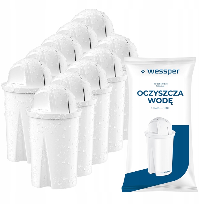 Смінні фільтри для води Wessper AquaClassic Standard для фільтра-кумгана, 10 шт.