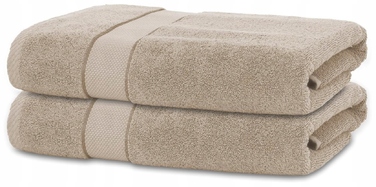 Банний рушник ESLI 70x140 см, бежевий, 500 г/м², швидкосохнучий