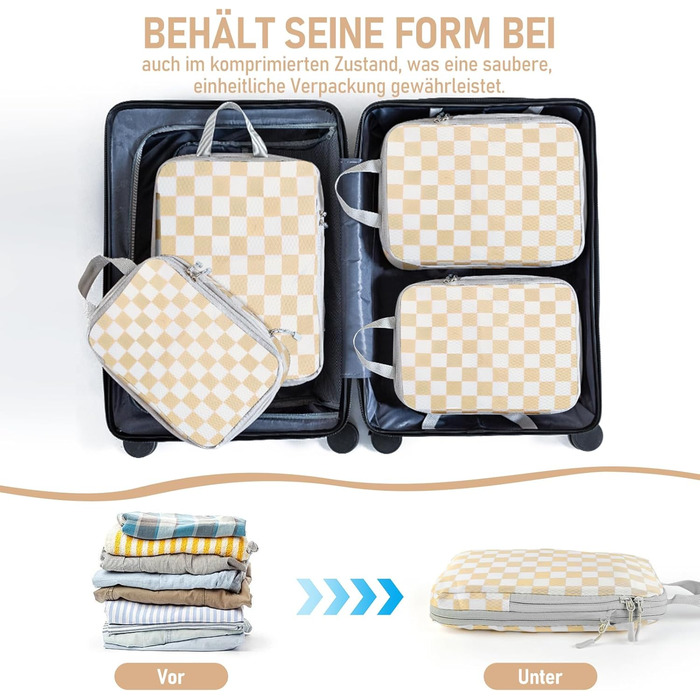 Органайзер для валізи та рюкзака Kompression: набір кубів для пакування, аксесуари для подорожей
