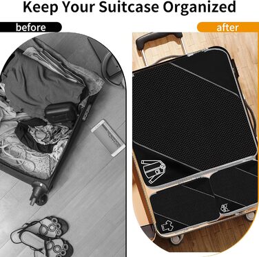 Органайзер для валізи, набір 6 шт. (Compression Packing Cubes), чорний