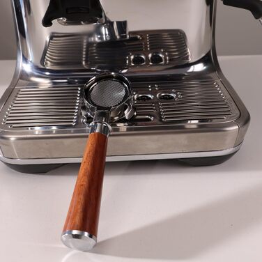 Портфільтр без дна 54мм для кавомашин Sage/Breville Barista Express, Pro, Touch, Impress з дерев'яною ручкою