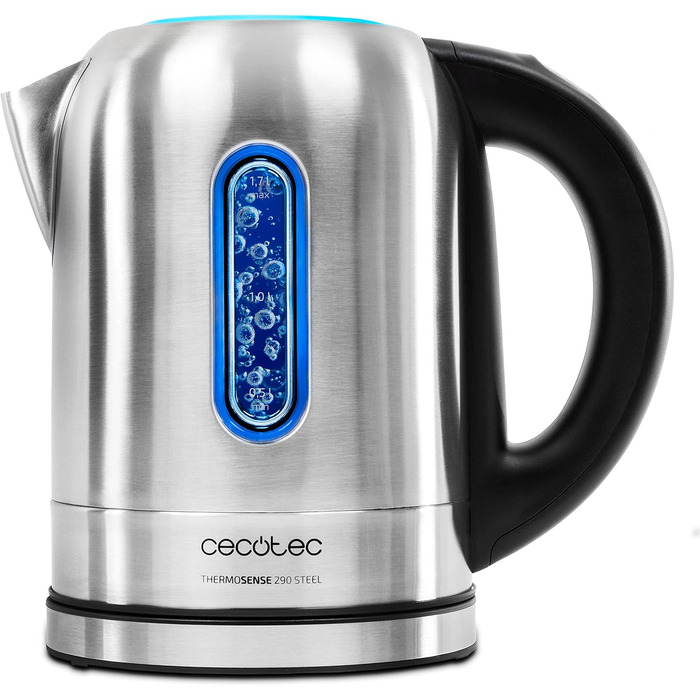 Електричний чайник Cecotec ThermoSense 1.2 л з нержавіючої сталі, бездротовий, з регулюванням температури