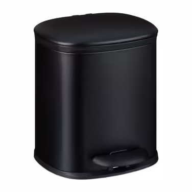 Relaxdays 5 l Bath Trash Can with 2 Inner Bins
