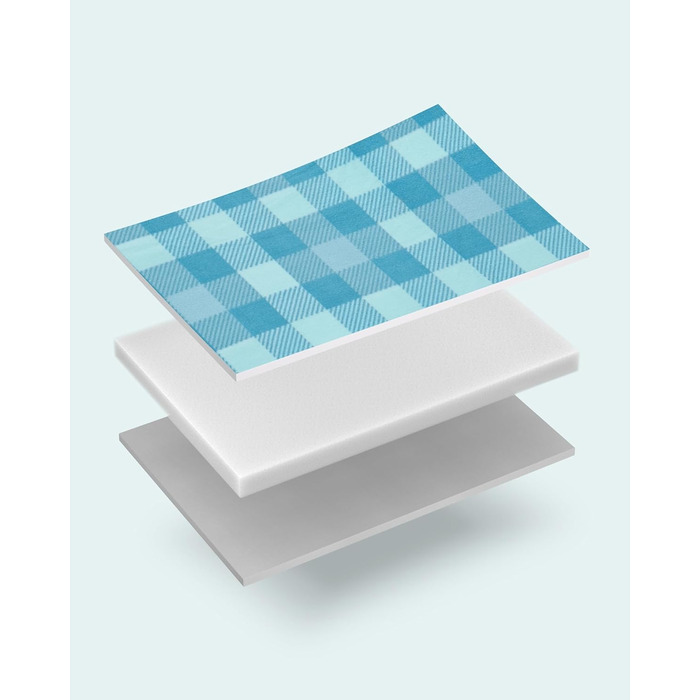 Плед для пікніка SONGMICS великий (200x300 см), водонепроникний, з 4 кілочками, для парку, саду, пляжу, складаний, блакитний GCM011Q02