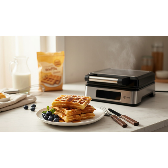 Вафельниця ISAJ 3024, 2200 Вт, срібляста