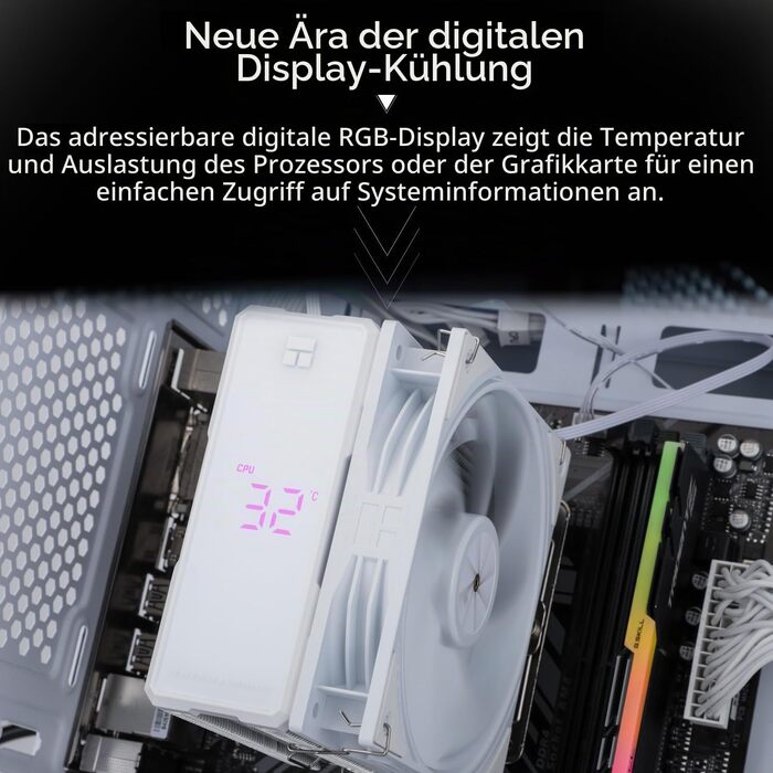 Кулер для процесора Thermalright Assassin X 120R Refined SE White, 120мм PWM, підтримка Intel LGA1700/1851/1200/115x та AMD AM4/AM5, білий