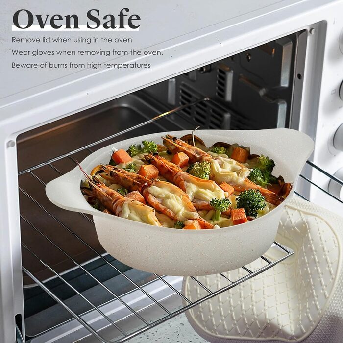 Набір посуду RIOVARM з індукційним покриттям Granit Antihaft: каструлі, сковороди, кришки, лопатка. Без PFOA.