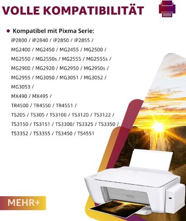 Картриджі для принтера Canon 545 546 XL (PG-545 / CL-546 XL) сумісні, Multipack для Pixma TS3400, TS3100, TS3300, TR4500, MG2500, MX495