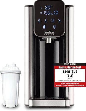 CASO HW 660 Hot Water Dispenser - Test Result: very good - hot water in seconds - saves up to 50% energy compared to kettles - 8 volume settings - kettle with temperature control