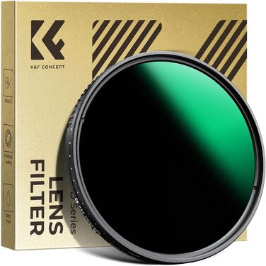 Фільтр ND K&F Concept Variabler 67mm ND3-ND1000 (змінний, 1.5-10 ступенів затемнення, Nano-Dazzle)